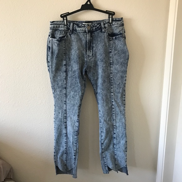 Forever 21 Denim - High Waisted Acid Wash Skinny Jeans